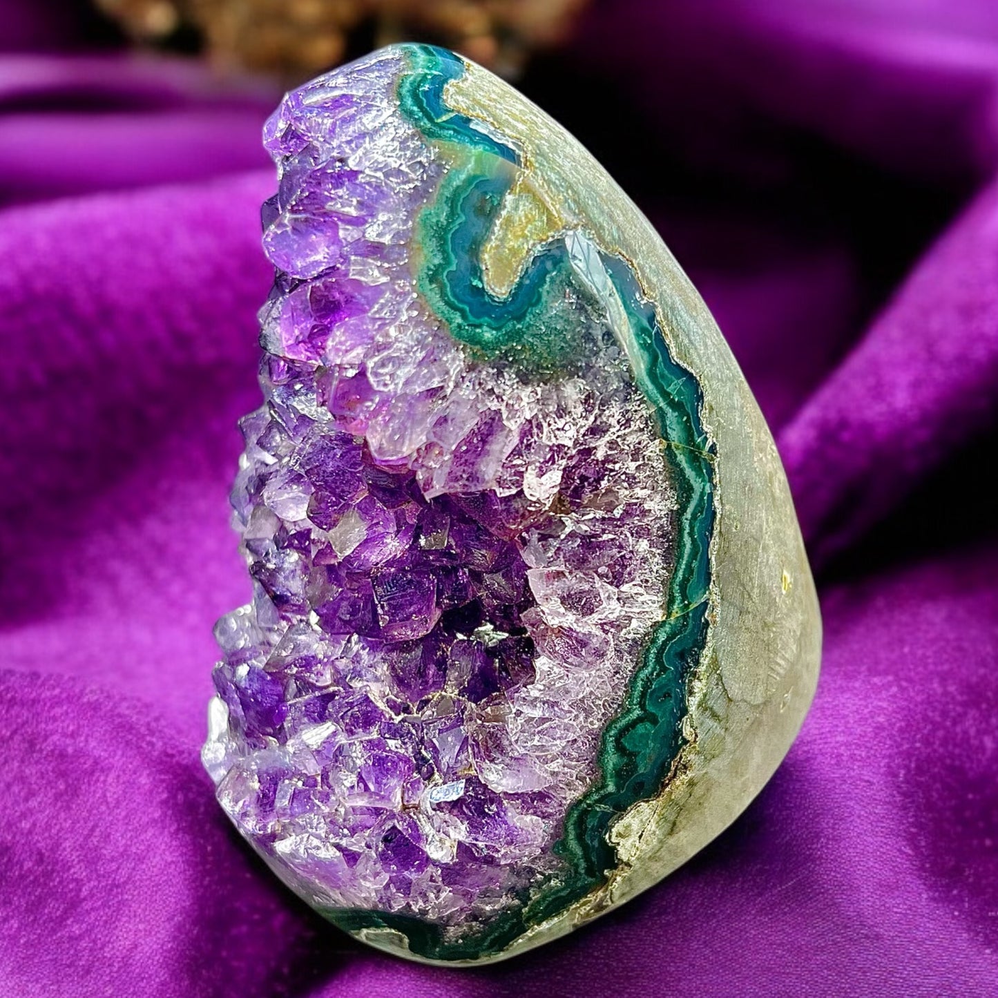 AMETHYST CLUSTER RAW ROUGH STONE ENERGIZED AMETHYST CAVES/GEODE